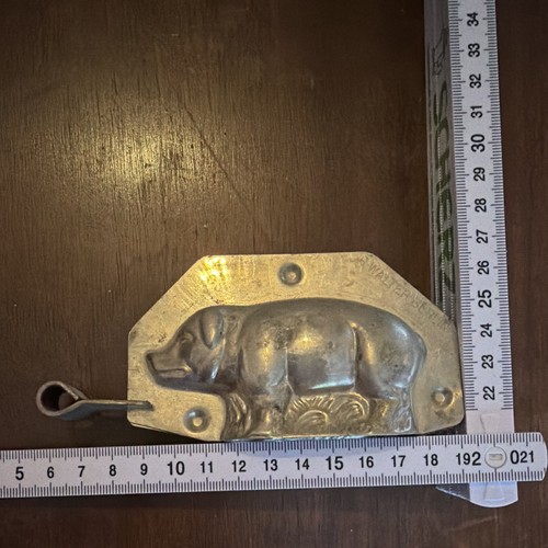 Antike schokoladenform schwein - antike,