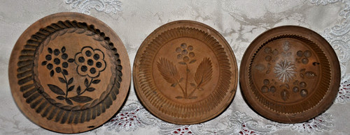 Butterformen holz - 3x,