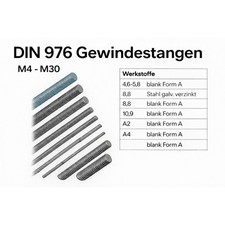 DIN 976 Gewindestangen 1 M